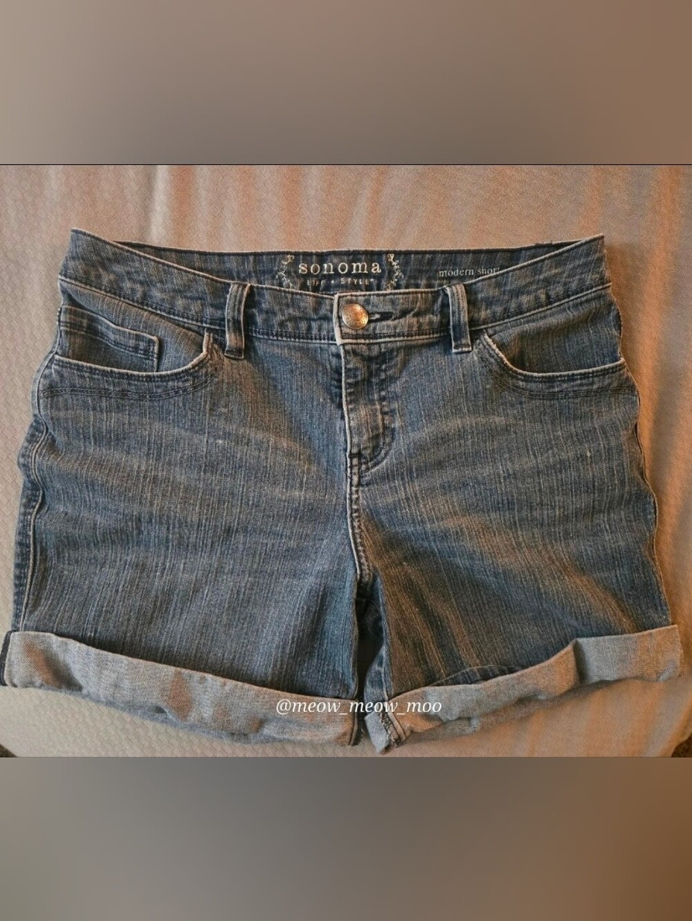 1 Pair Sonoma Life + Style Modern Short Jean Shorts Size 8